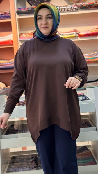 BasicTriko Tunik Acı Kahve/10136