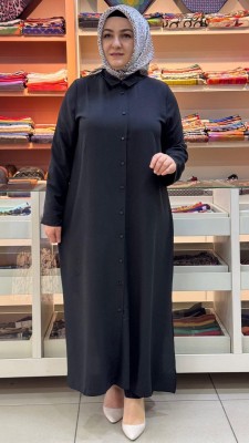 MICCA - Sırtı Pelerinli Basic Tunik Siyah/241597