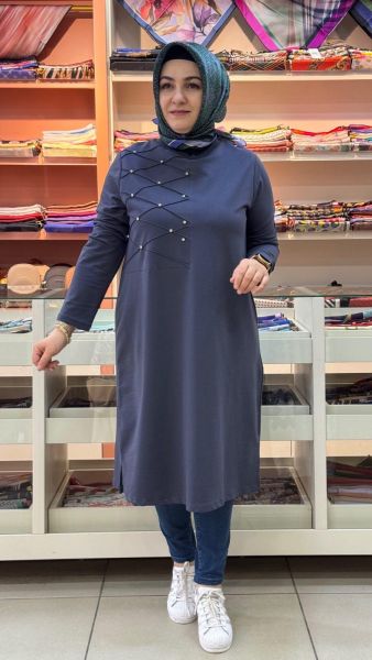 Taşlı Tunik Antrasit/9297