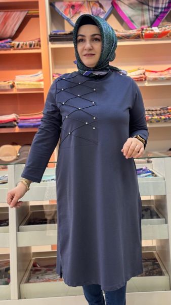 Taşlı Tunik Antrasit/9297