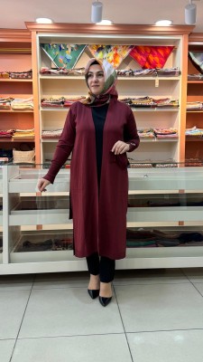 Armine Trend - Triko Hırka Bordo/50100